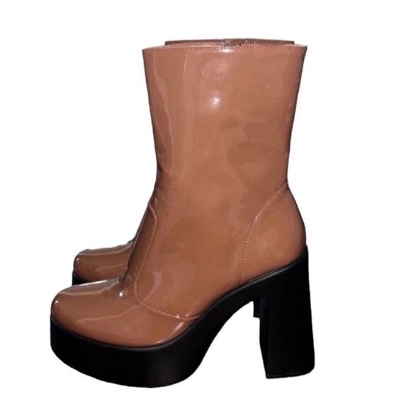 Gianni Bini Mid-ankle Brown Boots(Size 9.5) - Picture 4 of 7